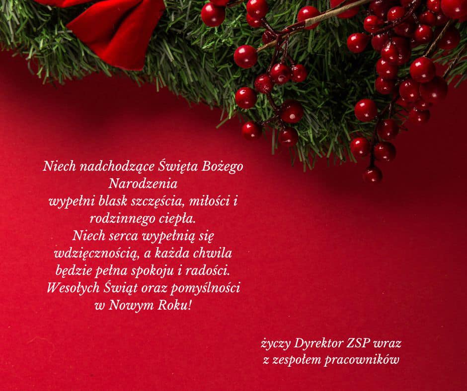 Zdjęcie: Życzenia Świąteczne