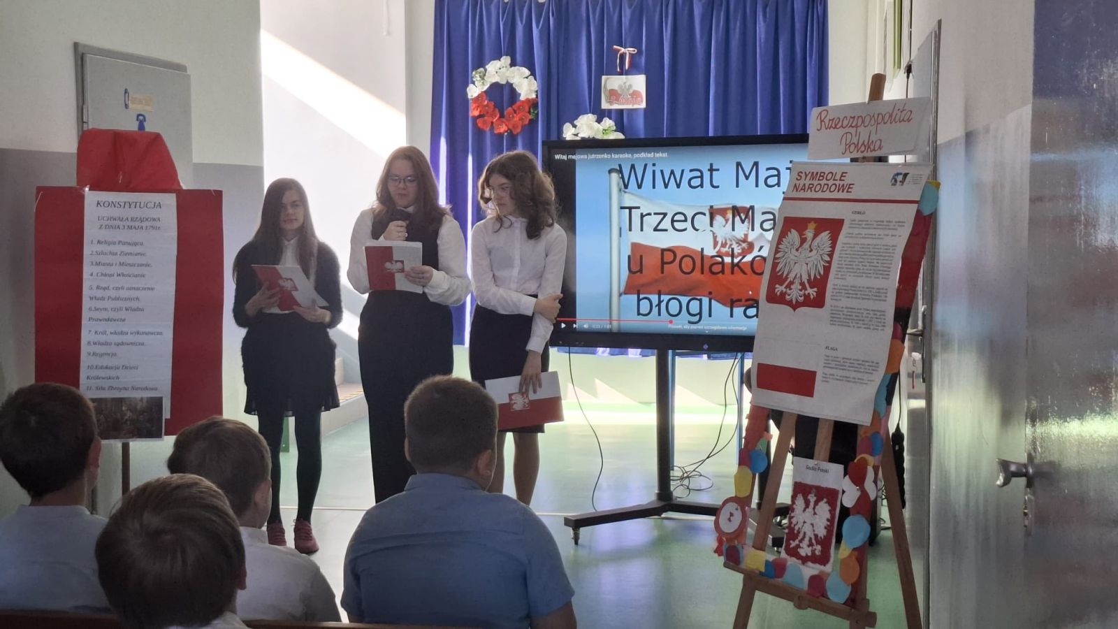Zdjęcie: Apel z okazji uchwalenia Konstytucji 3 maja.