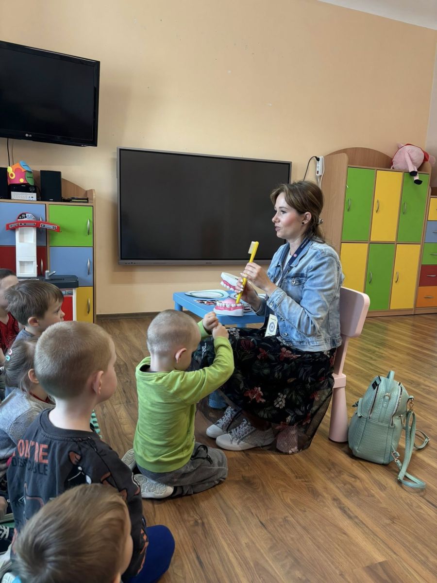 Zdjęcie: Akcja profilaktyczna w przedszkolu.